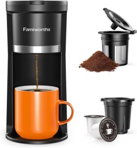 Famiworths Mini Single-Serve Coffee Maker
