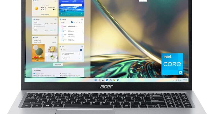 Acer Aspire 5 A515-56-347N Slim Laptop - 15.6" Full HD IPS Display - 11th Gen Intel i3-1115G4 Dual Core Processor - 8GB DDR4 - 128GB NVMe SSD - WiFi 6 - Amazon Alexa - Windows 11 Home in S Mode,Silver