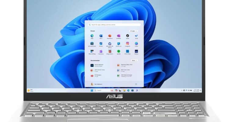 ASUS Vivobook 15.6” FHD Laptop, AMD Ryzen 3 3250U, 8GB RAM, 128GB SSD, Windows 11 Home, Transparent Silver, M515DA-WS33