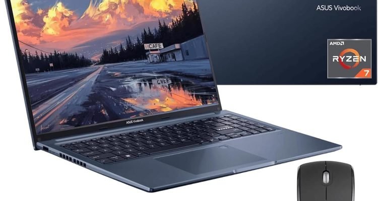 ASUS 2023 Newest Vivobook Laptop, 16" HD Display, AMD Ryzen 7 5800HS (8 core, Beats i7-1195G7), 12GB RAM, 512GB SSD, AMD Radeon Graphics, WiFi 6, Chiclet Keyboard, USB-A&C, Windows 11 Home