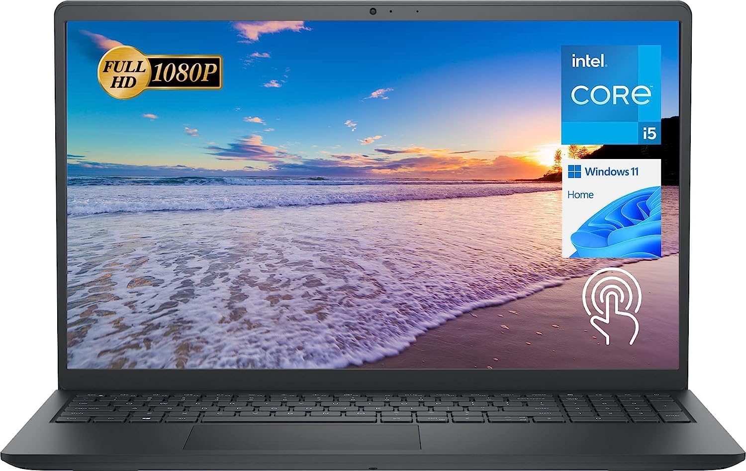 Dell Newest Inspiron 15 3511 Laptop, 15.6" FHD Touchscreen, Intel Core i5-1035G1, 12GB RAM, 256GB PCIe NVMe M.2 SSD, SD Card Reader, Webcam, HDMI, WiFi, Windows 11 Home, Black