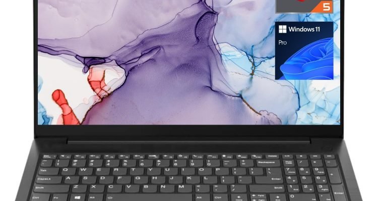 Lenovo V15 Laptop, 15.6" FHD Display, AMD Ryzen 5 5500U Hexa-core Processor (Beat Intel i7-1065G7), 16GB RAM, 512GB SSD, HDMI, RJ45, Numeric Keypad, Wi-Fi, Windows 11 Pro, Black